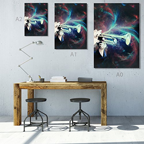Trumpet Sound Music Instrument Matte/Glossy Poster A3 (42cm x 30cm) | Wellcoda