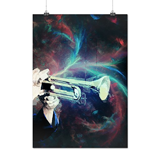 Trumpet Sound Music Instrument Matte/Glossy Poster A3 (42cm x 30cm) | Wellcoda